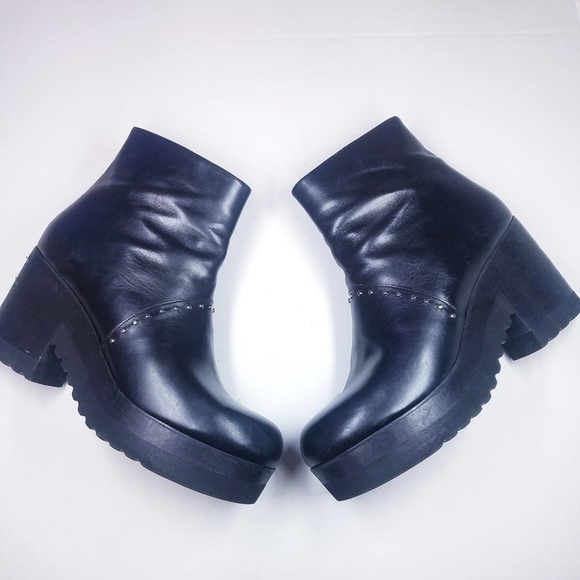 🌸 Thakoon | Moto Leather Platform Boots 41 - Picture 2 of 14